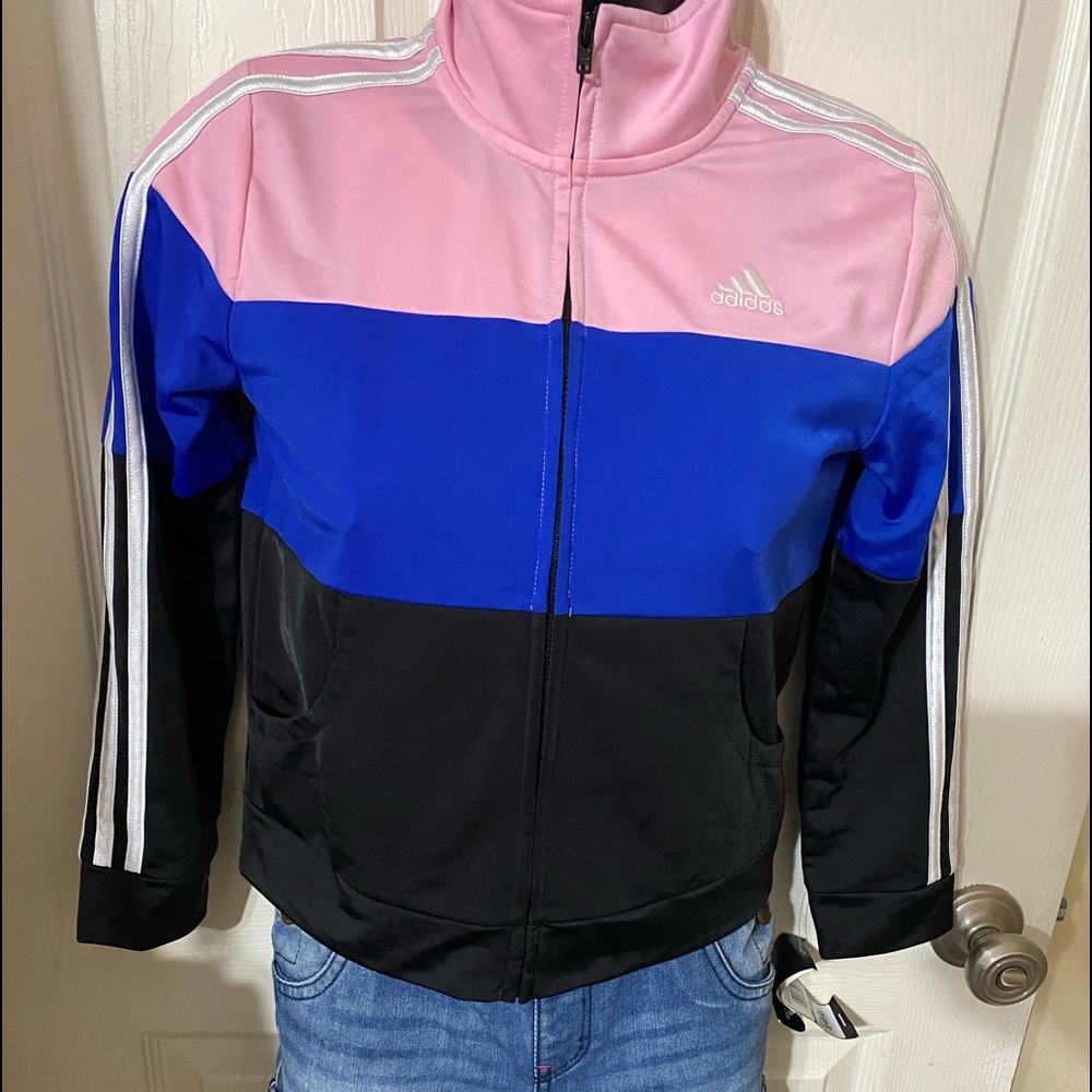 Girls Adidas Super Trendy Jacket Size 10/12 NWT